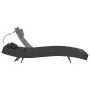 Tumbona de ratán sintético y textilene negro de vidaXL, Tumbonas - Ref: Foro24-44896, Precio: 123,19 €, Descuento: %