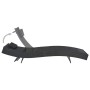 Tumbona de ratán sintético y textilene negro de vidaXL, Tumbonas - Ref: Foro24-44896, Precio: 124,82 €, Descuento: %