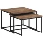 Stackable coffee tables 2 units solid teak wood by , Coffee table - Ref: Foro24-358536, Price: 96,57 €, Discount: %