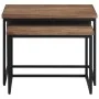 Stackable coffee tables 2 units solid teak wood by , Coffee table - Ref: Foro24-358536, Price: 96,57 €, Discount: %