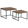 Stapelbare Couchtische 2 Einheiten aus massivem Teakholz von , Couchtisch - Ref: Foro24-358536, Preis: 96,57 €, Rabatt: %