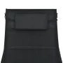 Synthetic rattan and black textilene sun lounger by vidaXL, Loungers - Ref: Foro24-44896, Price: 123,19 €, Discount: %