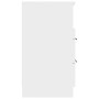 Mesita de noche 2 uds madera contrachapada blanco brillante de vidaXL, Mesitas de noche - Ref: Foro24-811245, Precio: 96,82 €...