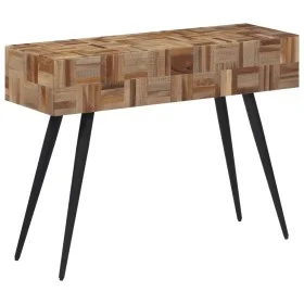 Mesa consola teca reciclada maciza 110x34x80 cm de , Mesas auxiliares - Ref: Foro24-358520, Precio: 105,90 €, Descuento: %