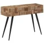 Mesa consola teca reciclada maciza 110x34x80 cm de , Mesas auxiliares - Ref: Foro24-358520, Precio: 105,90 €, Descuento: %