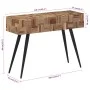 Solid recycled teak console table 110x34x80 cm by , Side tables - Ref: Foro24-358520, Price: 105,90 €, Discount: %