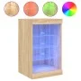 Aparador con luces LED roble Sonoma 41x37x67 cm de , Aparadores - Ref: Foro24-836723, Precio: 63,03 €, Descuento: %