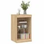Aparador con luces LED roble Sonoma 41x37x67 cm de , Aparadores - Ref: Foro24-836723, Precio: 63,03 €, Descuento: %