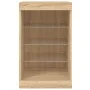 Aparador con luces LED roble Sonoma 41x37x67 cm de , Aparadores - Ref: Foro24-836723, Precio: 63,03 €, Descuento: %