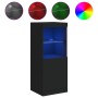 Aparador con luces LED negro 41x37x100 cm de , Aparadores - Ref: Foro24-836687, Precio: 87,16 €, Descuento: %