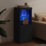 Aparador con luces LED negro 41x37x100 cm de , Aparadores - Ref: Foro24-836687, Precio: 87,16 €, Descuento: %