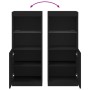 Aparador con luces LED negro 41x37x100 cm de , Aparadores - Ref: Foro24-836687, Precio: 87,16 €, Descuento: %