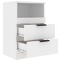 Mesita de noche 2 uds madera contrachapada blanco brillante de vidaXL, Mesitas de noche - Ref: Foro24-811245, Precio: 96,82 €...