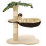 Rascador para gatos con poste de sisal 50 cm beige y marrón de vidaXL, Mobiliario para gatos - Ref: Foro24-170595, Precio: 37...