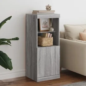 Sideboard with LED lights Sonoma gray 41x37x100 cm by , Sideboards - Ref: Foro24-836691, Price: 72,58 €, Discount: %
