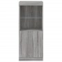 Aparador con luces LED gris Sonoma 41x37x100 cm de , Aparadores - Ref: Foro24-836691, Precio: 73,69 €, Descuento: %