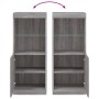 Aparador con luces LED gris Sonoma 41x37x100 cm de , Aparadores - Ref: Foro24-836691, Precio: 73,69 €, Descuento: %