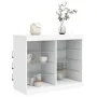 Sideboard mit weißen LED-Leuchten 81x37x67 cm von , Sideboards - Ref: Foro24-836700, Preis: 75,96 €, Rabatt: %