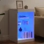 Sideboard with white LED lights 41x37x67 cm by , Sideboards - Ref: Foro24-836721, Price: 62,10 €, Discount: %