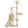 Rascador para gatos con poste de sisal 138 cm beige de vidaXL, Mobiliario para gatos - Ref: Foro24-170580, Precio: 75,77 €, D...
