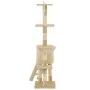 Rascador para gatos con poste de sisal 138 cm beige de vidaXL, Mobiliario para gatos - Ref: Foro24-170580, Precio: 75,77 €, D...