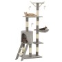 Rascador para gatos con poste de sisal 138 cm gris de vidaXL, Mobiliario para gatos - Ref: Foro24-170578, Precio: 67,23 €, De...