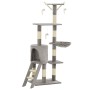 Rascador para gatos con poste de sisal 138 cm gris de vidaXL, Mobiliario para gatos - Ref: Foro24-170578, Precio: 67,23 €, De...