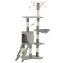 Rascador para gatos con poste de sisal 138 cm gris de vidaXL, Mobiliario para gatos - Ref: Foro24-170578, Precio: 65,91 €, De...
