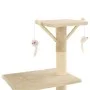 Rascador para gatos con poste de sisal 138 cm beige de vidaXL, Mobiliario para gatos - Ref: Foro24-170580, Precio: 75,77 €, D...