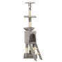 Rascador para gatos con poste de sisal 138 cm gris de vidaXL, Mobiliario para gatos - Ref: Foro24-170578, Precio: 67,23 €, De...