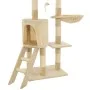Rascador para gatos con poste de sisal 138 cm beige de vidaXL, Mobiliario para gatos - Ref: Foro24-170580, Precio: 75,77 €, D...