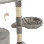 Rascador para gatos con poste de sisal 138 cm gris de vidaXL, Mobiliario para gatos - Ref: Foro24-170578, Precio: 67,23 €, De...