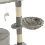 Rascador para gatos con poste de sisal 138 cm gris de vidaXL, Mobiliario para gatos - Ref: Foro24-170578, Precio: 65,91 €, De...