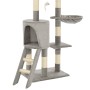 Rascador para gatos con poste de sisal 138 cm gris de vidaXL, Mobiliario para gatos - Ref: Foro24-170578, Precio: 67,23 €, De...