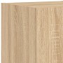 Muebles de TV de pared con luces LED 6 piezas roble Sonoma de , Muebles TV - Ref: Foro24-3216890, Precio: 260,39 €, Descuento: %