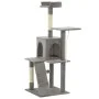 Rascador para gatos con poste de sisal 120 cm gris de vidaXL, Mobiliario para gatos - Ref: Foro24-170590, Precio: 64,46 €, De...