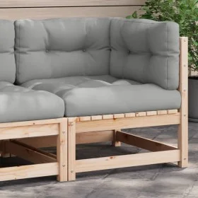 Pferdesofa mit Kissen aus massivem Kiefernholz von , Modulare Sofas für den Außenbereich - Ref: Foro24-838062, Preis: 86,81 €...