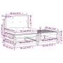 Sofá de jardín sin reposabrazos con cojines y reposapiés de , Sofás modulares de exterior - Ref: Foro24-838133, Precio: 101,7...