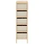 Estantería de almacenaje 5 cestas de tela madera de cedro beige de vidaXL, Taquillas y armarios de almacenamiento - Ref: Foro...