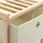 Estantería de almacenaje 5 cestas de tela madera de cedro beige de vidaXL, Taquillas y armarios de almacenamiento - Ref: Foro...