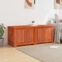 Baúl de almacenamiento con tapa madera maciza de acacia marrón de , Baúles de almacenamiento - Ref: Foro24-364917, Precio: 14...