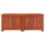 Baúl de almacenamiento con tapa madera maciza de acacia marrón de , Baúles de almacenamiento - Ref: Foro24-364917, Precio: 14...