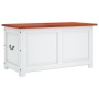 Baúl de almacenaje con tapa madera de acacia marrón y blanco de , Baúles de almacenamiento - Ref: Foro24-364920, Precio: 182,...