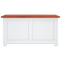 Baúl de almacenaje con tapa madera de acacia marrón y blanco de , Baúles de almacenamiento - Ref: Foro24-364920, Precio: 182,...
