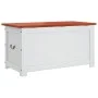 Baúl de almacenaje con tapa madera de acacia marrón y blanco de , Baúles de almacenamiento - Ref: Foro24-364920, Precio: 166,...