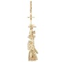 Rascador para gatos con poste de sisal 230-250 cm huellas beige de vidaXL, Mobiliario para gatos - Ref: Foro24-170620, Precio...