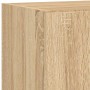 Muebles TV pared con LED 5 pzas madera ingeniería roble Sonoma de , Muebles TV - Ref: Foro24-3216827, Precio: 179,06 €, Descu...