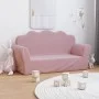 Sofá para niños de 2 plazas felpa suave rosa de , Mobiliario para bebés y niños pequeños - Ref: Foro24-357051, Precio: 55,33 ...