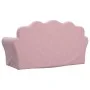Sofá para niños de 2 plazas felpa suave rosa de , Mobiliario para bebés y niños pequeños - Ref: Foro24-357051, Precio: 55,33 ...