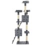 Rascador para gatos poste rascador de sisal 170 cm huellas gris de vidaXL, Mobiliario para gatos - Ref: Foro24-170613, Precio...